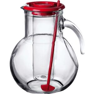 Bormioli Rocco Kufra Caraffa in Vetro 2L con Tappo Ermetico, Portaghiaccio e Miscelatore