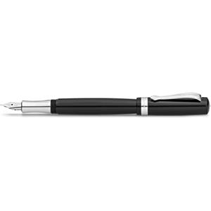 Kaweco Penna stilografica Student I Premium per cartucce d'inchiostro con pennino in acciaio di alta qualit?, stile nostalgico, di lusso, nero, larghezza penna: EF (extra fine)