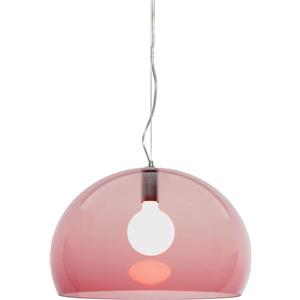 Kartell FL/Y Lampada a Sospensione Bordeaux Ø 52 cm - Design Ferruccio Laviani, PMMA Riciclato, Cavo Regolabile