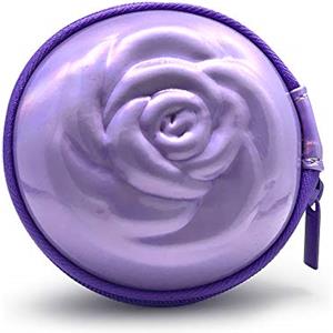 Sileu Case - Custodia per coppette mestruali - ideale per trasportare il vostro tampone o coppetta mestruale in modo elegante e discreto in borsa o in viaggio, misura grande, 10 cm, viola oleografico