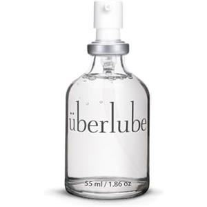 Uberlube Lubrificante Intimo Überlube Luxury | Lubrificante al Silicone Naturale con Vitamina E Latex-Safe | Inodore, Insapore, Zero Residui, Funziona in Acqua - 55ml