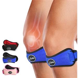 Dr. Arthritis Tutore Ginocchio Ideato da Medici Specialisti - Ginocchiera Rotulea Regolabile per Tendiniti - Supporto Sottorotuleo per Dolori al Menisco (Taglia Unica, Confezione Singola, Nero)