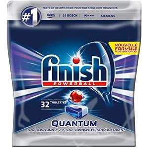Finish Quantum Dishwasher Detergent 32 Tablets - Confezione da 3 pezzi