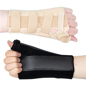 Actesso Tutore Pollice e Polso - Pollice-polso per fratture dello scafoide, sindrome del tunnel carpale o slogature (Grande Destra, Beige)