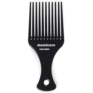 Manicare Pettine afro districante e styling professionale per capelli ricci, ondulati, crespi e afro, denti larghi, antistatico, riduce la rottura dei capelli