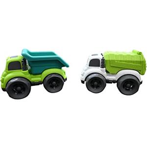 Lexibook, Bio Toys, Set di macchinine parzialmente in Fibra di Grano, Camioncino e camioncino, Verde, BIOC02