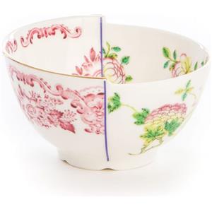 Seletti Hybrid Olinda - Ciotola da Frutta in Porcellana e Vetro Borosilicato, Design Ibrido Contemporaneo