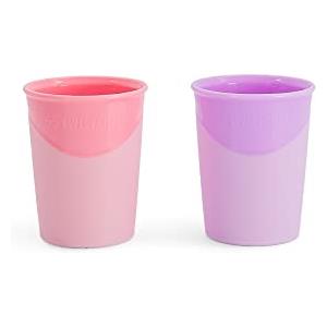 Twistshake - Tazza da 170 ml, colore: Rosa pastello viola, 6 mesi, 2 pezzi