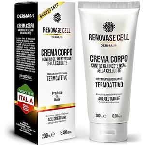 Innbiotec Pharma Renovase Cell - Crema Anticellulite Forte - Effetto Caldo - Trattamento Liporiducente E Drenante - Crema Rassodante Corpo Forte - Anticellulite Gambe e Glutei