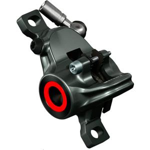 Magura MT8 Pinza Freno a Disco Grigio Mistico con Copertura Neon Rossa e Gialla, Inclusa Pastiglie Freno