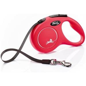 FLEXI Guinzaglio New Classic Fettuccia S 5 m rosso