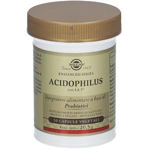 Solgar Acidophilus - Integratore Probiotico in Capsule Vegetali per l'Equilibrio della Flora Intestinale - 50 cps