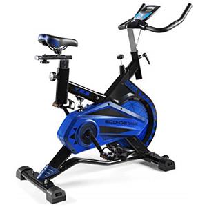 ECO-DE ABSOLUT bicicletta da spinning. Uso semiprofessionale con Cardiofrequenzimetro, Schermo LCD e resistenza Variabile. Stabilizzatori. Cyclette Completamente Regolabile, Spin bike.