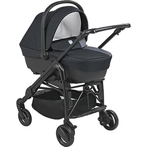 CAM Il Mondo del Bambino - art.784015/T903 - Sistema Modulare Combi Tris - carrozzina, passeggino, seggiolino auto e borsa - made in Italy - perfetto da 0 a 48 mesi - ANTRACITE