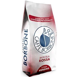Caffè Borbone Miscela Rossa - Caffè in grani 1 kg, gusto intenso e carica di energia