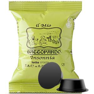 Gattopardo Caffè Insonnia - Capsule Compatibili Lavazza a Modo Mio, 100% Robusta, Intenso e Forte