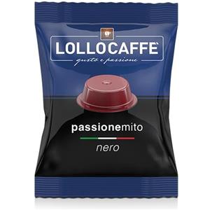 Lollo Caffè Capsule Compatibili A Modo Mio - Miscela Nera, Gusto Intenso e Corposo, Confezione da 100-500 Capsule