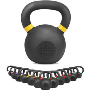wuuhoo® Kettlebell Rocky in ghisa Solida 4kg-28kg, Kettlebell in ghisa, Verniciato a Polvere Estremamente Resistente e Durevole, bilanciere Swing per la Palestra di casa Tua.