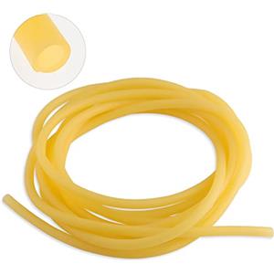 TYFYH 5 m Tubo di Gomma in Lattice Elastici Tubo in Lattice Naturale, Tubo Elastico in Lattice Tubo Elastico Rotondo per Fionda, Esercizi di Yoga Rally 6 x 9 mm