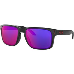 Oakley MOD. 9102, Occhiale da Sole, Matte Black/Positive Red Iridium, Taglia Unica, contemporaneo