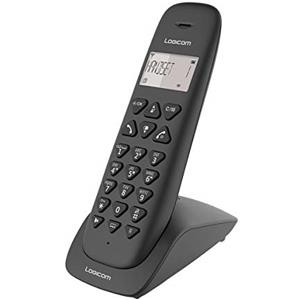 LOGICOM Telefono senza fili fisso - telefono senza fili con segreteria telefonica - telefoni analogici e DECT - Solo Logicom VEGA 155T Wireless fisso con segreteria Nero