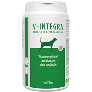 V-INTEGRA Cane Adulto 200g - Integratore Completo Ricco di Vitamine e Minerali per Diete Casalinghe e BARF