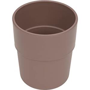 LÄSSIG Tazza per bambini Tazza da bere per bambini Stoviglie per bambini senza melamina, senza BPA, lavabili in lavastoviglie e in microonde/Mug Uni choco