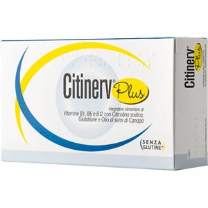Biodue Citinerv Plus - Integratore Alimentare per il Sistema Nervoso con Vitamine B1, B6, B12 e Omega 3 e 6 - 30 Capsule Molli