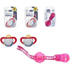 Chicco PhysioForma Succhietto Comfort 6-16 Mesi, Ciuccio Bimbo con Tettarella in Silicone, Supporta la Respirazione Fisiologica e il Corretto Sviluppo della Bocca, Colori assortiti, 1 pezzo