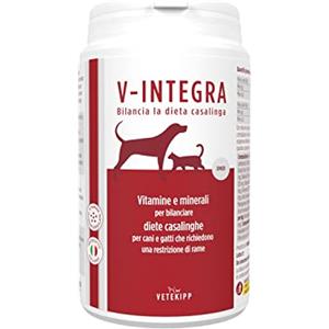V-INTEGRA Epato 200g - Integratore Multivitaminico in Polvere per Cani e Gatti con Restrizione di Rame, Made in Italy