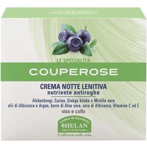 Helan Couperose Crema Notte Lenitiva 50ml - Trattamento per pelle sensibile con formula delicatamente generosa