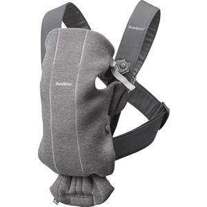 BabyBjörn Marsupio Mini Jersey 3D, Grigio scuro
