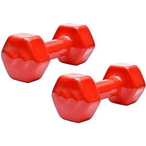 Yasta Coppia pesi palestra 5kg manubrio esagonale gommato antiscivolo allenamento fit