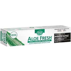 ESI Aloe Fresh Whitening - Dentifricio in Gel Sbiancante Naturale con Carbone di Bambù, 100ml