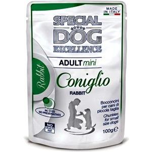 Special Dog Excellence Umido Adult Mini - Alimento Completo per Cani Piccoli con Coniglio, 100g