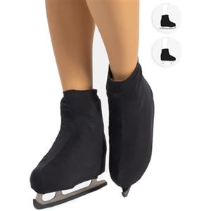 CALZITALY PACK 1/2 Copripattino Pattinaggio, Copri pattini Unisex, Pattinaggio Artistico, Skating, 70 DEN, Taglia Scarpa 28-42 | Made in Italy (28-32, Nero)