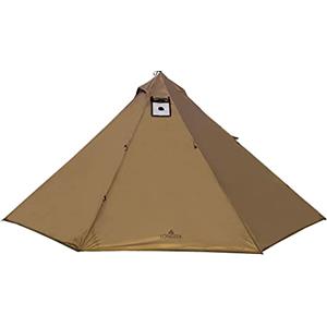 Longeek Tende da campeggio 4 stagioni con Fori Camino Leggera Impermeabile Antivento Tende familiari Outdoor Backpacking Escursionismo Teepee facile da installare