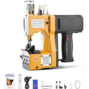 Kotsy 220V Macchina da Cucire per Sacchi 2 Secondi/Borsa,Macchina per Cucire per Sacchetti di Sacco/Tessuto/Riso/Carta/Sacchetti di plastica macchina per cucire i sacchi