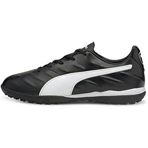 PUMA Scarpe da Calcio King PRO 21 TT Unisex, Nero (Puma Black), Bianco (Puma White), 39 EU