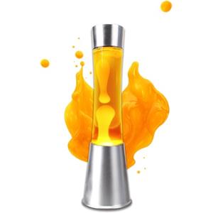 Party town Lampada Lava Giallo - Lava Lamp | Lavalamp | Lampada Da Scrivania 38 Cm | Abat Jour Da Comodino | Lampade Da Comodino | Decorazioni Casa | Lampade Notturna Per Bambini | Regali Originali