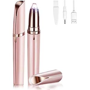 Lonnalee Epilatore per Sopracciglia per Donna,Epilatore per Viso per Donna,Epilatore Sopracciglio Donna Rasoi per Labbra, Sopracciglia, Naso, Dita, con luce LED, Facile Depilazione a Casa