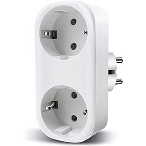 EXTRASTAR Intelligente WiFi Smart Mini Plug Spina Compatibile con Google Home/Amazon Alexa/IFTTT,TECKIN Controllo Remoto Funzione di Temporizzazione Presa Wireless per iOS Android App