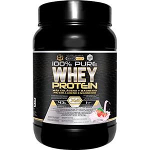 Healthy FUSION Whey Protein Isolate 100% Pura, Proteine Whey Isolate + Collagene + Magnesio, Proteine Del Siero Di Latte Isolate Per Lo Sviluppo Muscolare, 30 Dosi Fragola 1000g