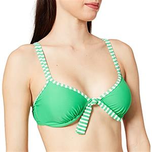 eleMar, Reggiseno Costume da Bagno Donna, Verde (Grün/Weiß), 5, Coppa D
