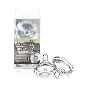 Tommee Tippee Close To Nature Tettarella 0m Flusso Lento - 2 Pezzi Senza BPA