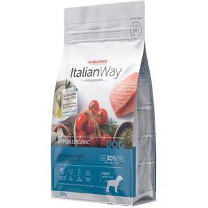 Italian Way Alimento Secco Iperallergenico per Cani Adulto Medium/Maxi con Salmone e Aringhe - 12 kg