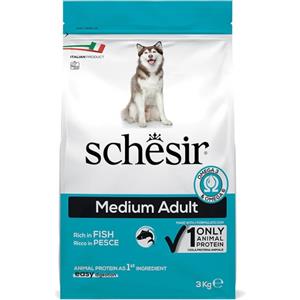 Schesir cane Medium Adult Mantenimento ricco in pesce 3 kg
