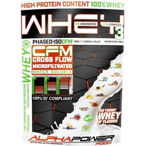ALPHAPOWER FOOD Proteine in polvere per il mantenimento e l'aumento della massa muscolare con BCAA + EAA I Premium proteine del siero di latte Whey 500 g yogurt - Lampone