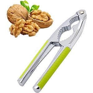 Zehan Zitong Schiaccianoci，1 PCS schiaccianoci Antiscivolo，Nut Sheller Tool, Tagliavite Pinze per Noci, Acciaio Inox schiaccianoci,Schiaccianoci in Metallo,per Noci,mandorle,nocciole,Frutti di Mare (Grün)