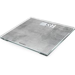 Soehnle Style Sense Compact 300 Bilancia pesapersone, Bilancia digitale display LCD, Bilancia pesa persona digitale piedi antiscivolo, grigio Concrete